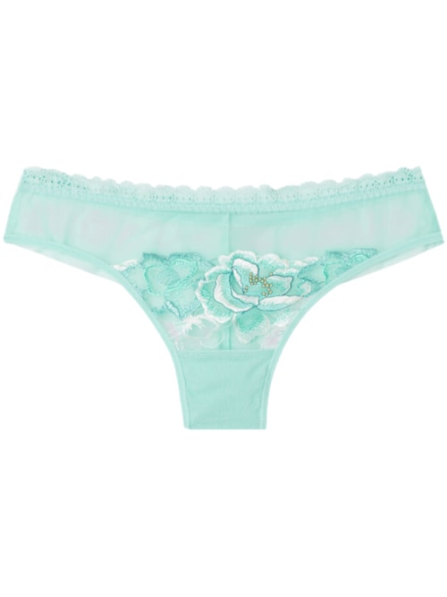 Calcinha Brasileira Emerald Flower - Verde