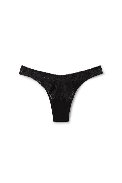 Calcinha Brasileira La Femme Fatale - Preto