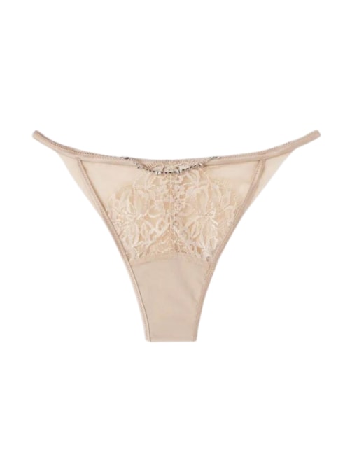 Calcinha Brasileira Living In Luxe - Bege