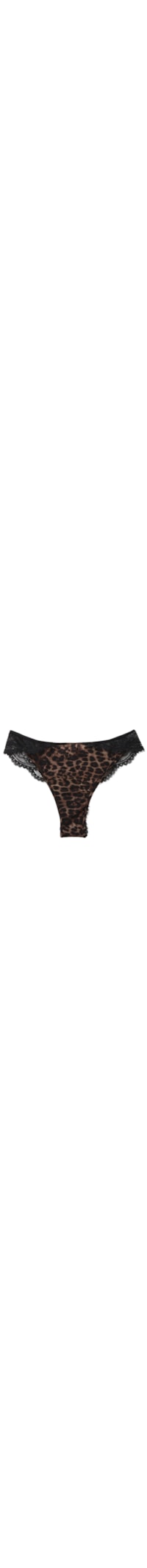 Calcinha Brasileira Luxurious Leopard - Marrom