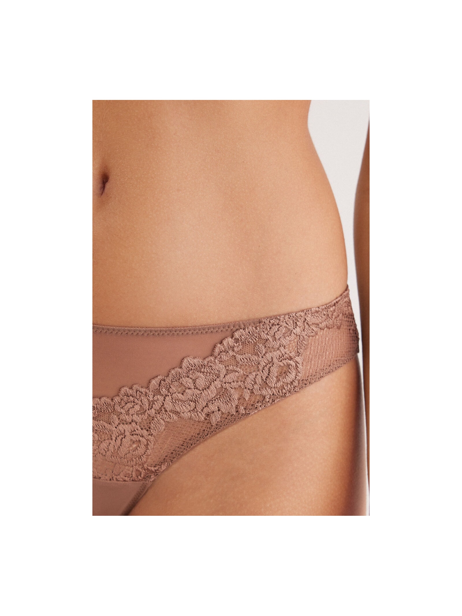 Calcinha Brasileira Pretty Flowers Marrom Intimissimi