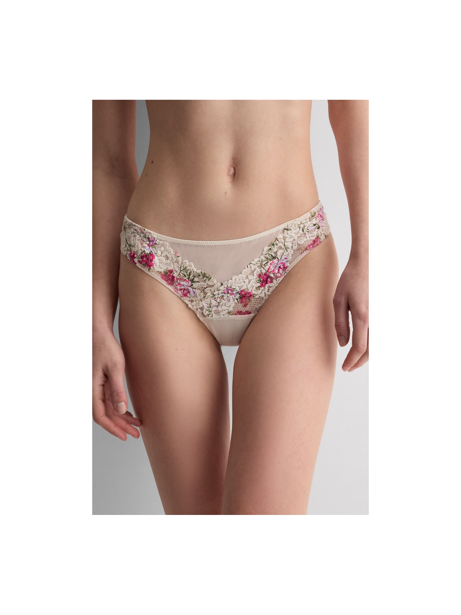 Calcinha Brasileira Pretty Flowers Rosa Intimissimi