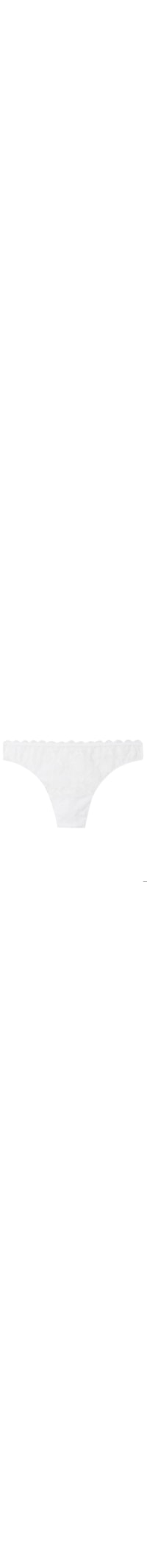 Calcinha Brasileira Renda e Microfibra - Branco