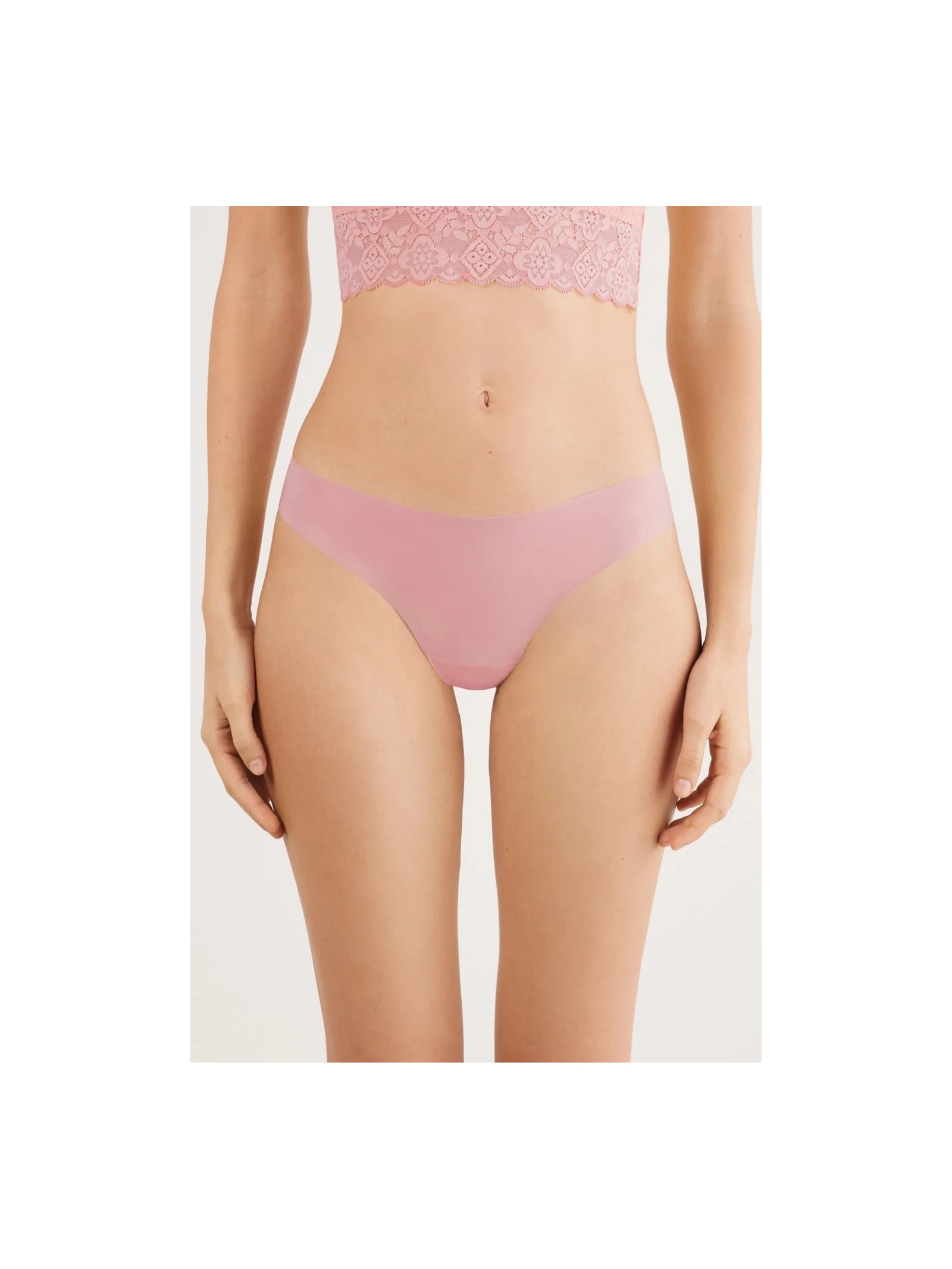 Calcinha Brasileira Sem Costura Em Microfibra Ultraleve Rosa Intimissimi