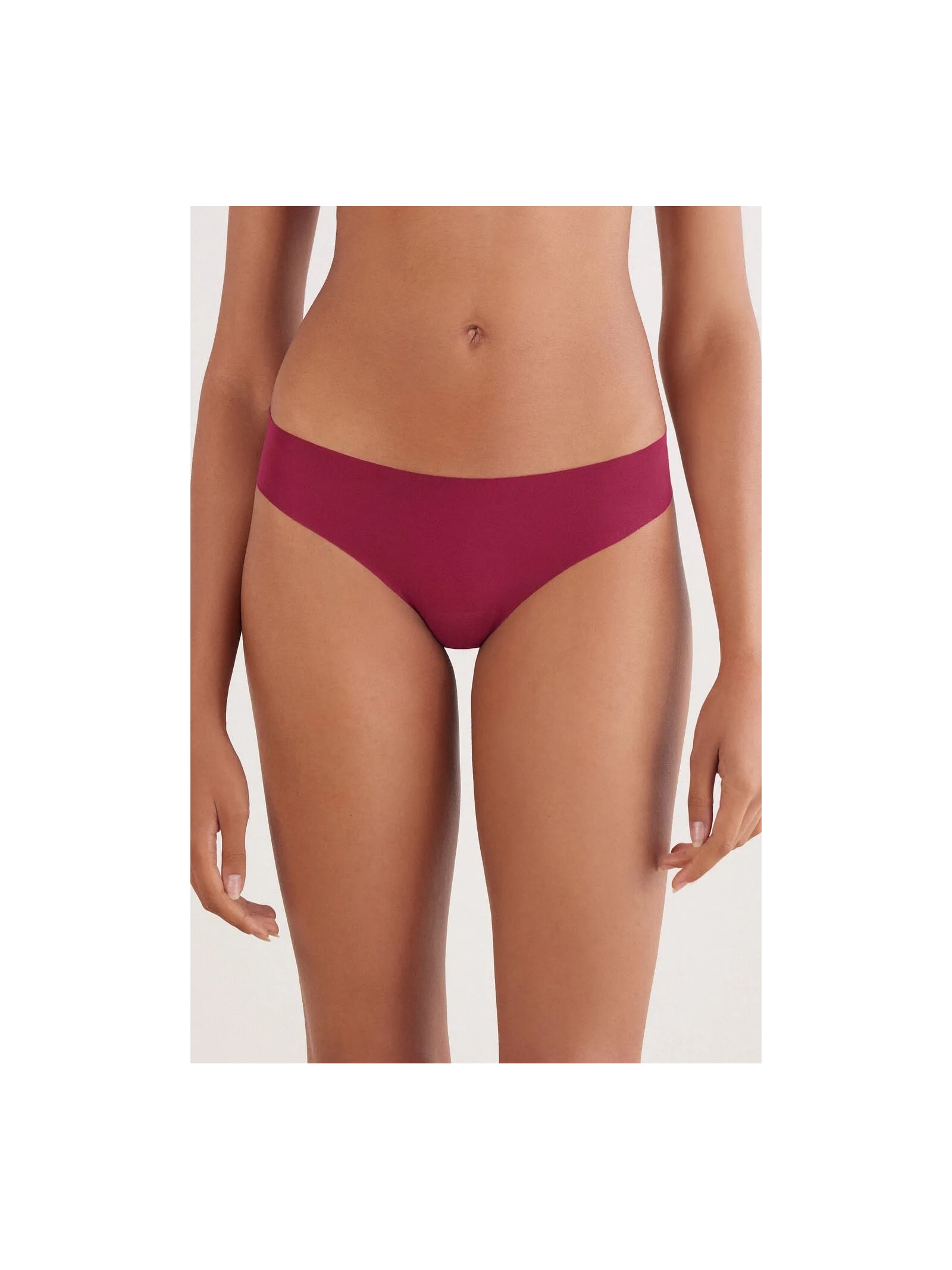 Calcinha Brasileira Sem Costuras Em Algodão Bordô Intimissimi