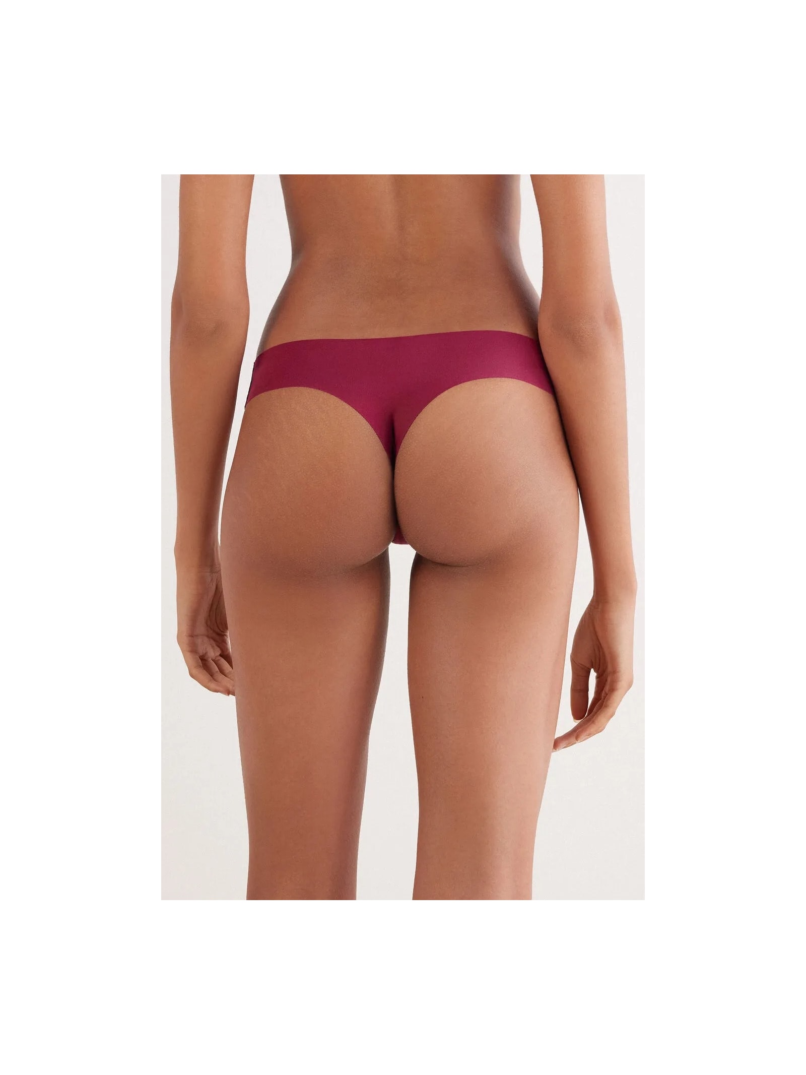 Calcinha Brasileira Sem Costuras Em Algodão Bordô Intimissimi