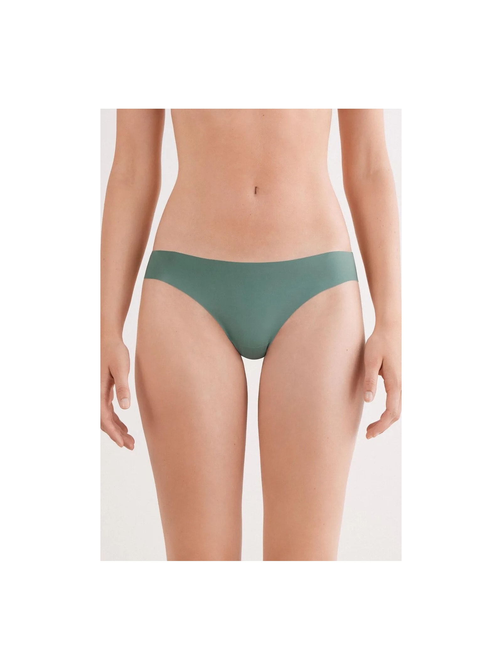 Calcinha Brasileira Sem Costuras Em Microfibra Verde Intimissimi
