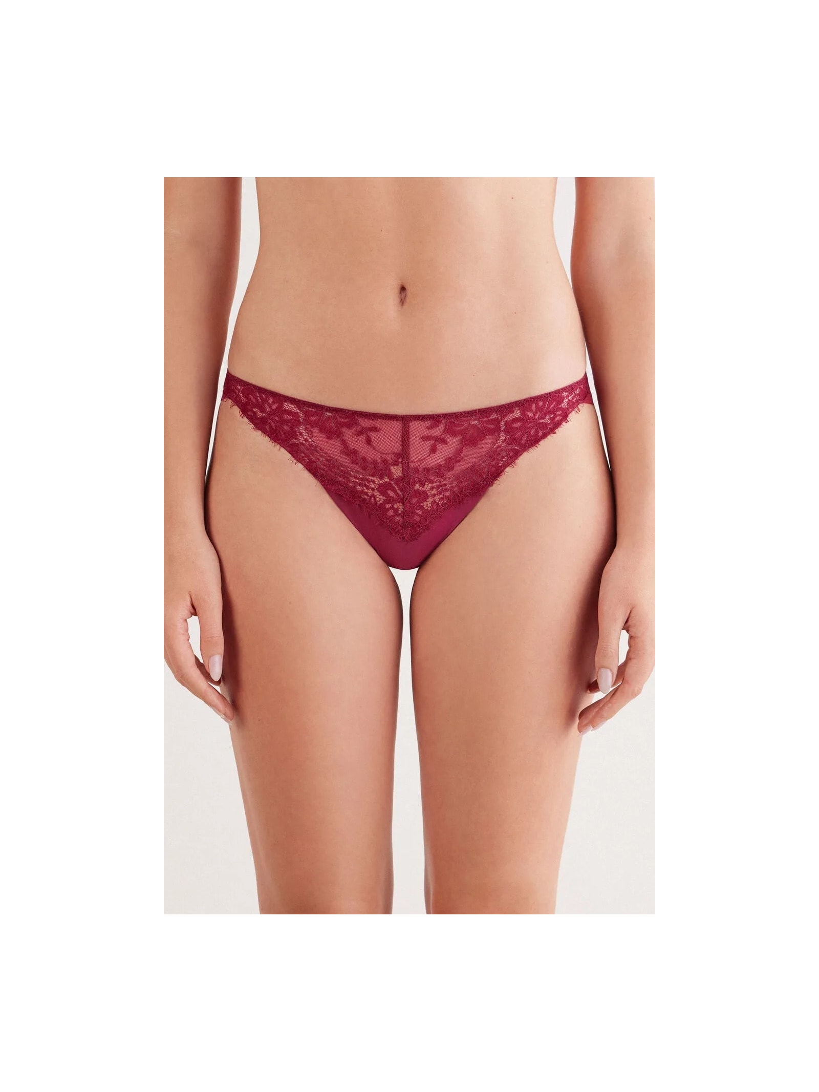 Calcinha Brasileira Sheer Glamour Bordô Intimissimi