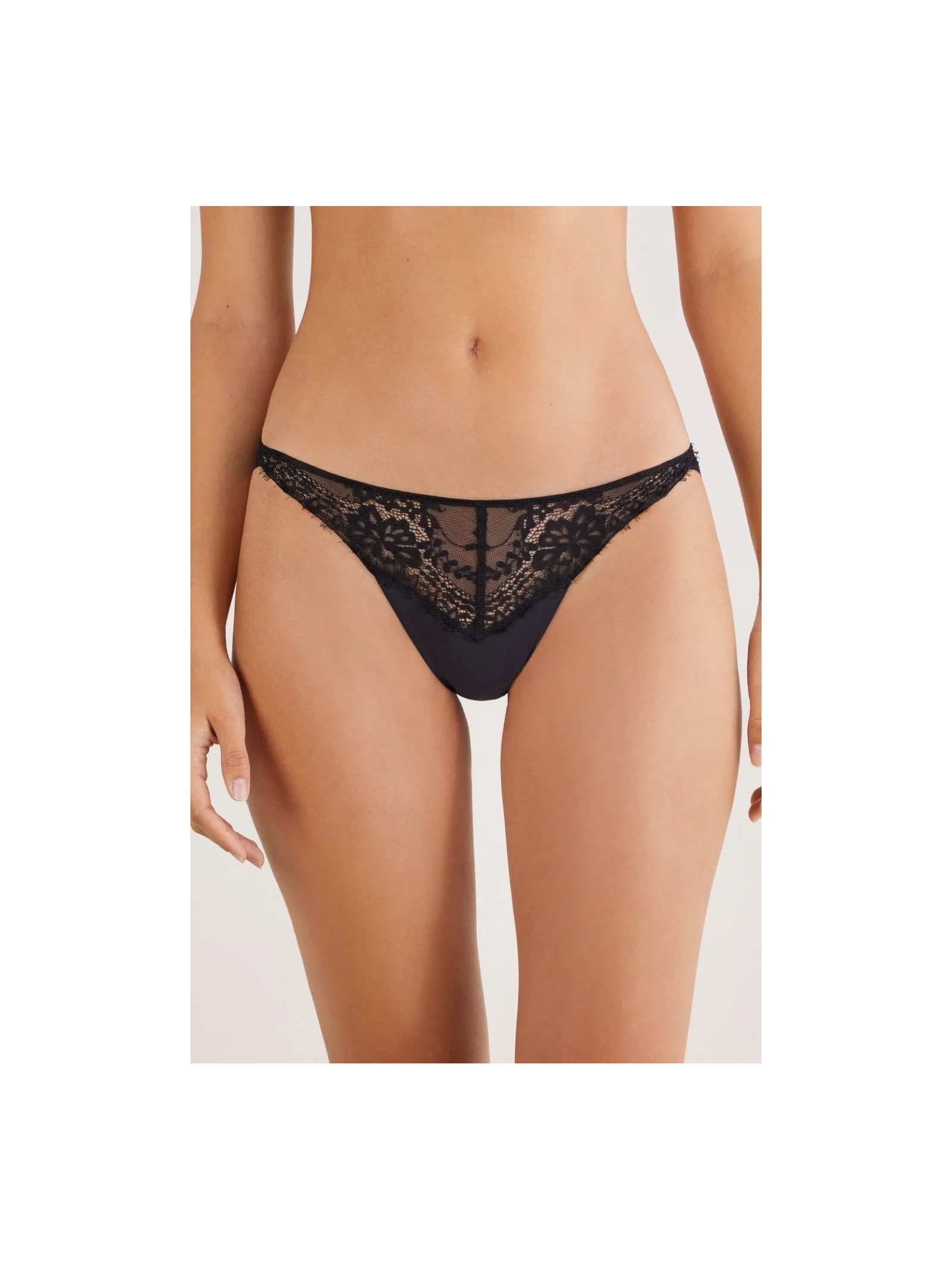 Calcinha Brasileira Sheer Glamour Preto Intimissimi