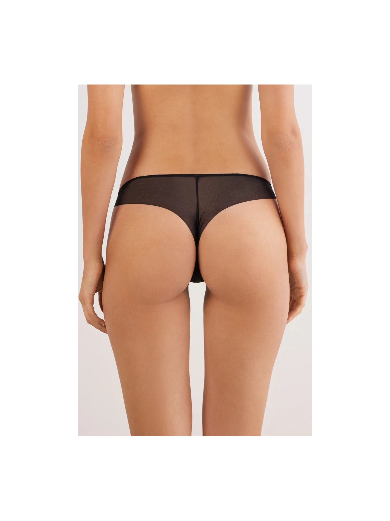 Calcinha Brasileira Sheer Glamour Preto Intimissimi