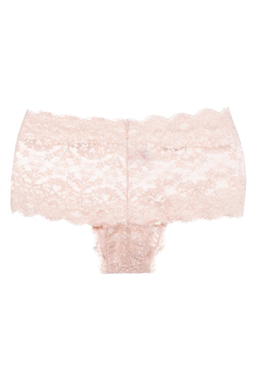 Calcinha Caleçon Renda Basic Me - Rosa