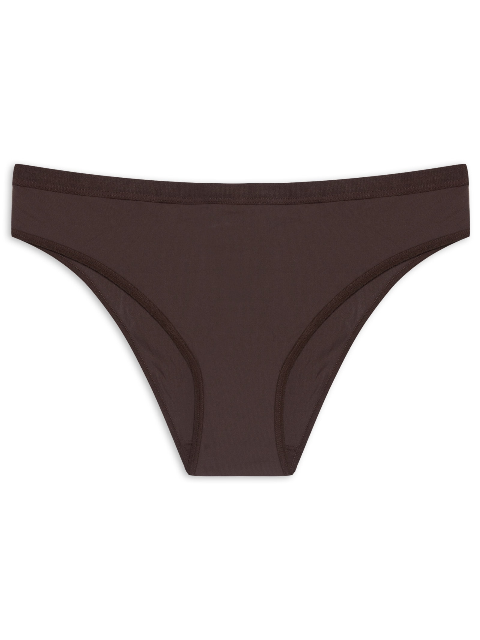 Calcinha Cavada Básico Todo Dia Marrom Valisere