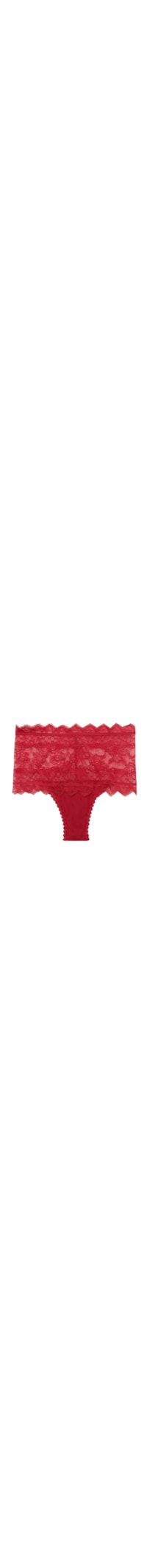 Calcinha Culotte Brasileira Cintura Alta Winter Of Love - Vermelho