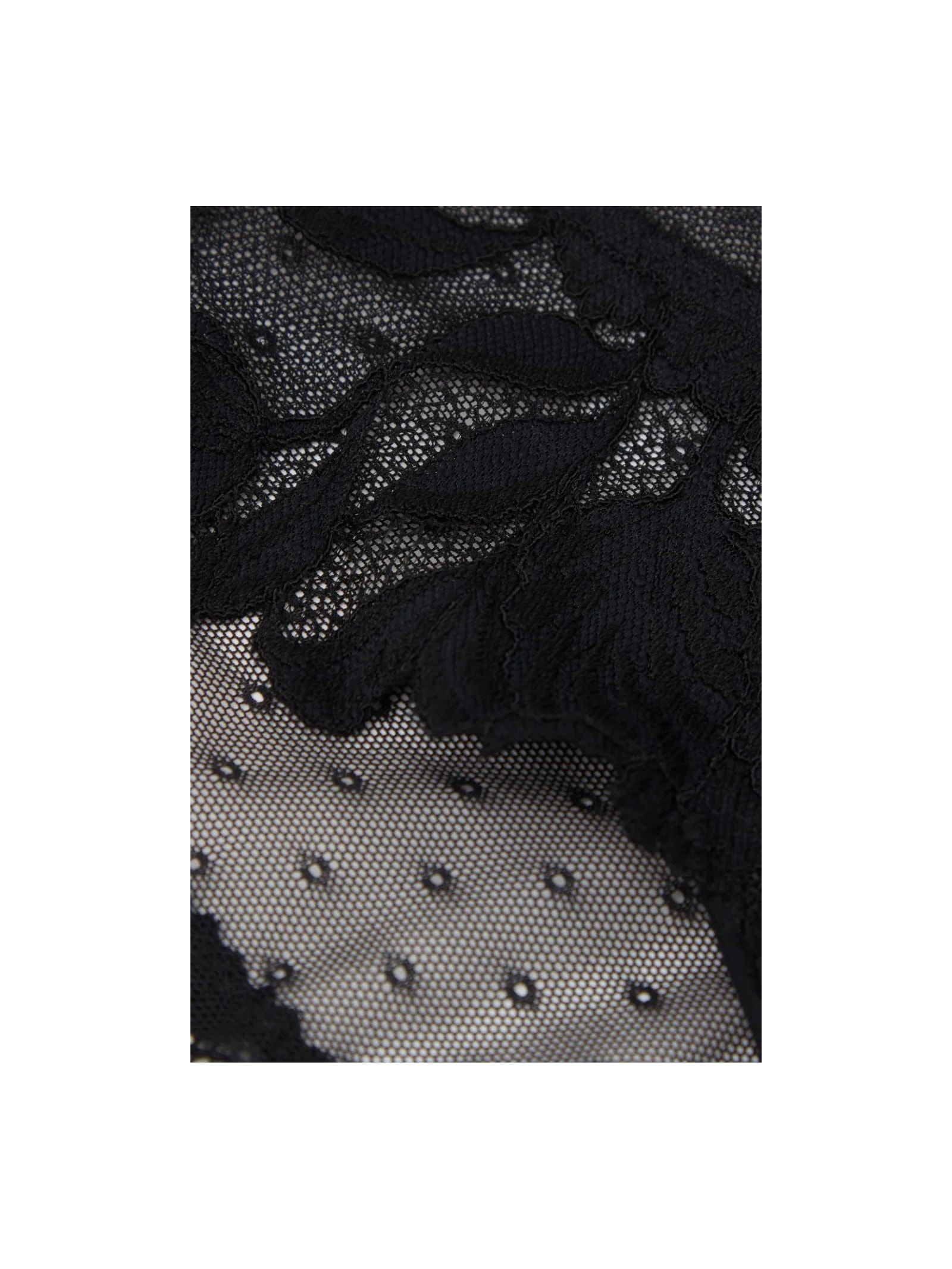 Calcinha Culotte Brasileira De Cintura Alta All About Flowers Preto Intimissimi