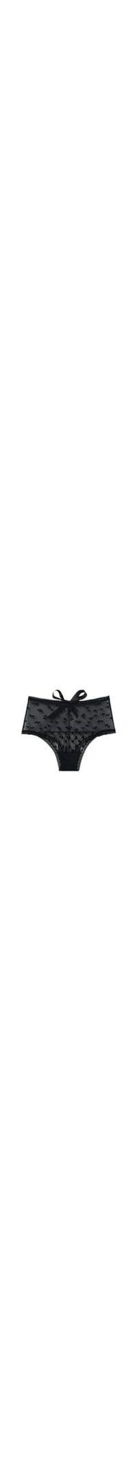 Calcinha Culotte Brasileira De Cintura Alta The Love Club - Preto