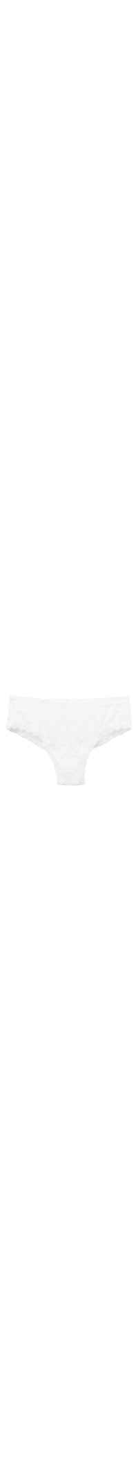 Calcinha Culotte Brasileira Em Renda - Branco