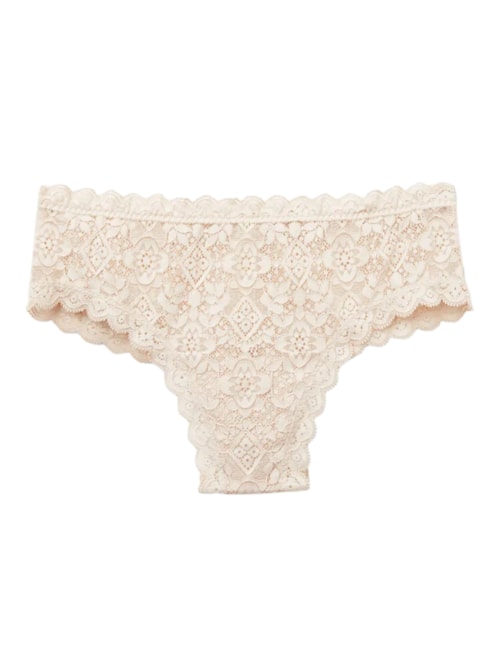 Calcinha Culotte Brasileira Em Renda – Off-White