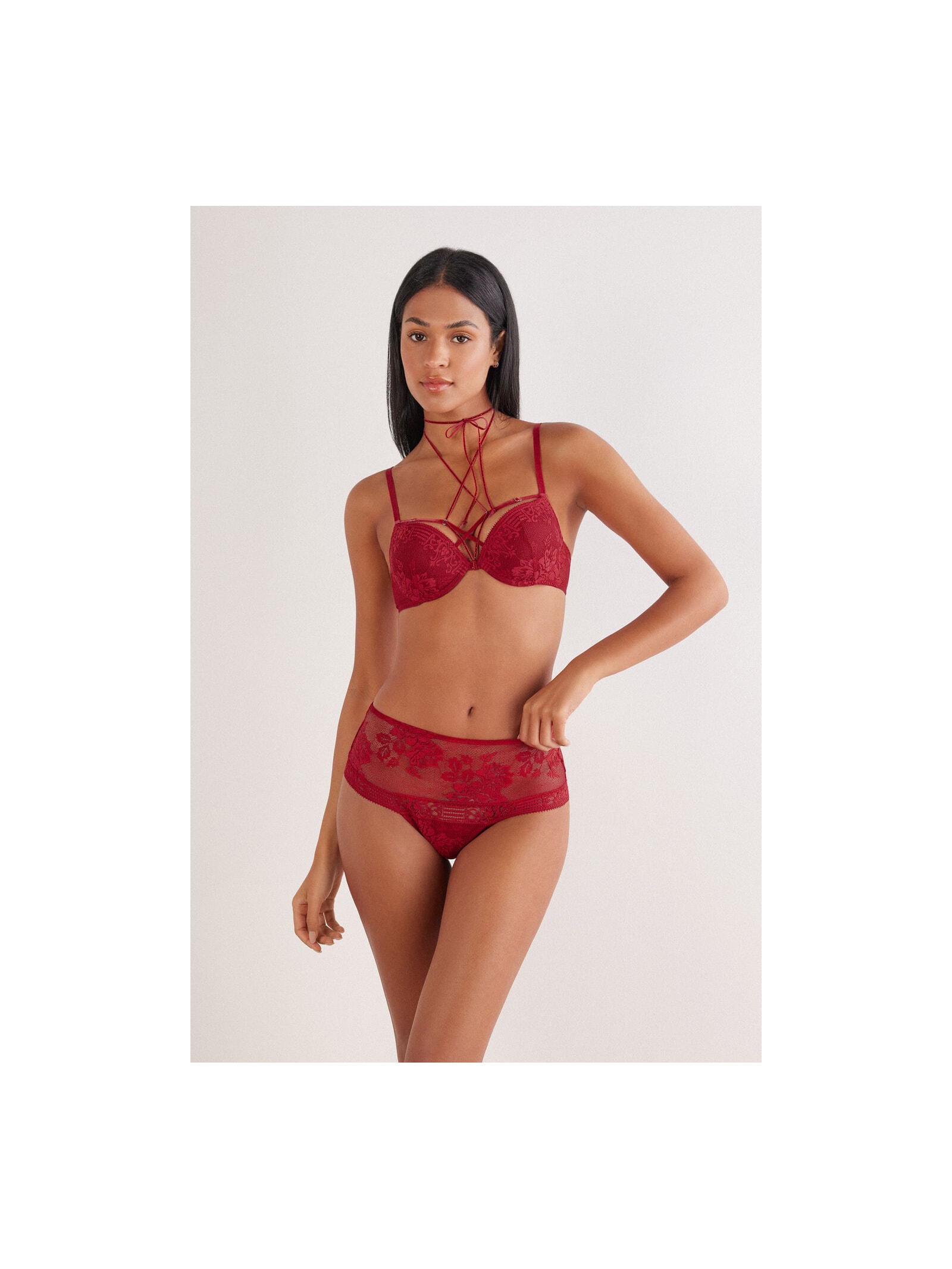 Calcinha Culotte Brasileira La Femme Fatale Vermelho Intimissimi