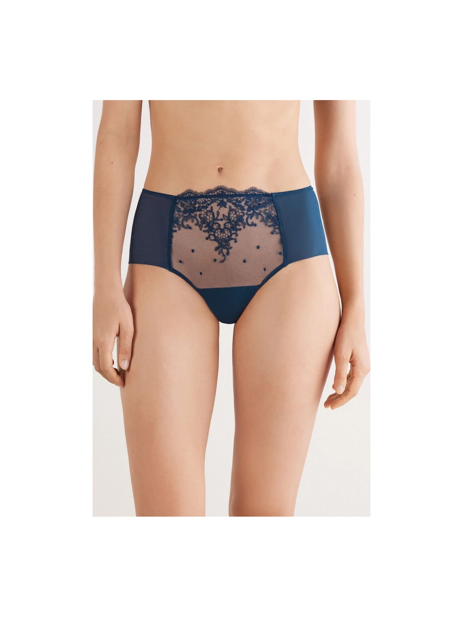 Calcinha Culotte Brasileira Luxury Dreams Azul Intimissimi