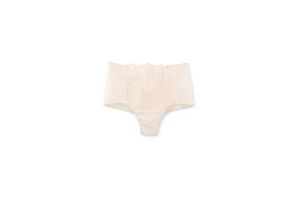 Calcinha Culotte Brasileira Luxury Dreams - Marfim