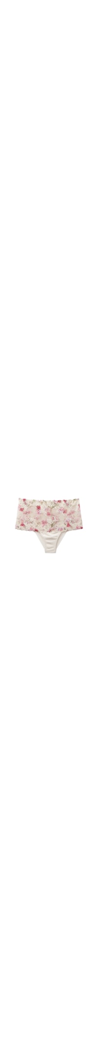 Calcinha Culotte Brasileira Pretty Flowers - Rosa