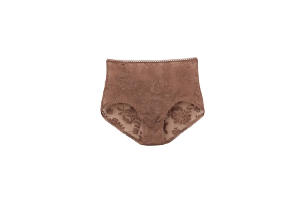 Calcinha Culotte Cintura Alta Softer Than a Kiss - Marrom