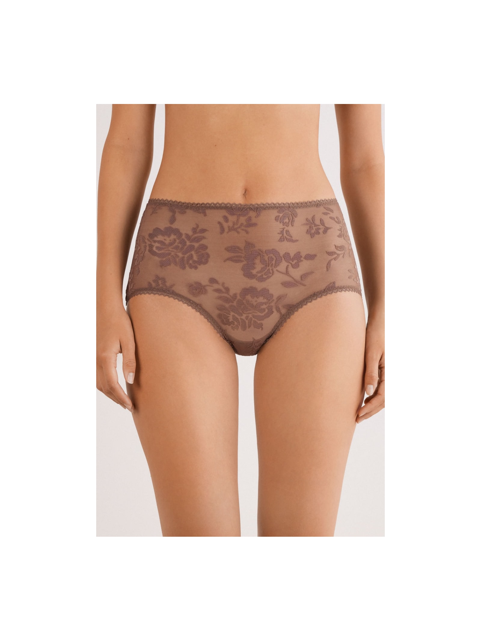 Calcinha Culotte Cintura Alta Softer Than a Kiss Marrom Intimissimi