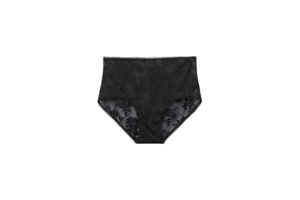 Calcinha Culotte Cintura Alta Softer Than a Kiss - Preto