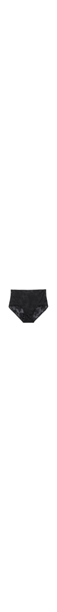 Calcinha Culotte Cintura Alta Softer Than a Kiss - Preto