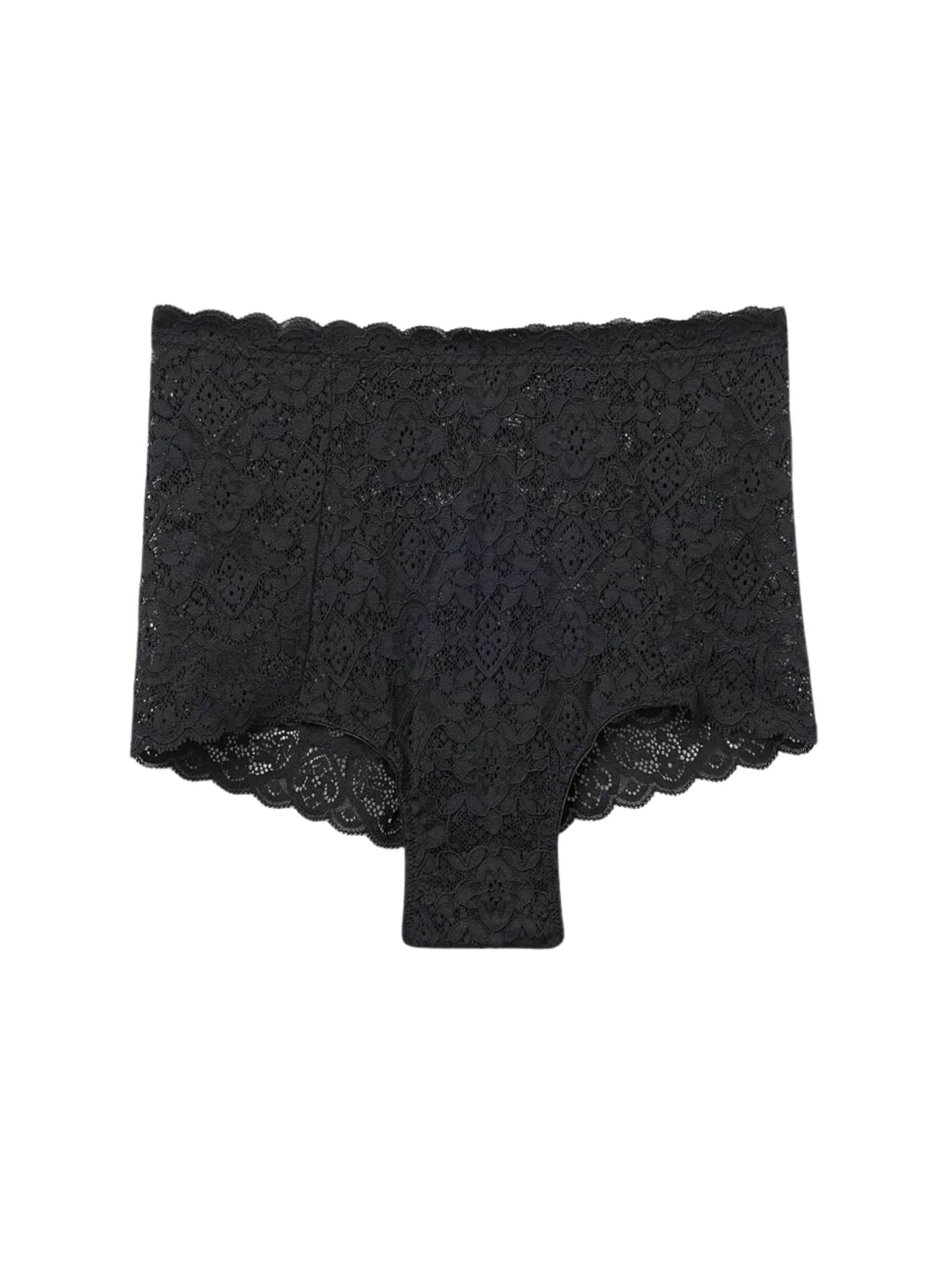 Calcinha Culotte De Cintura Alta Em Renda Preto Intimissimi