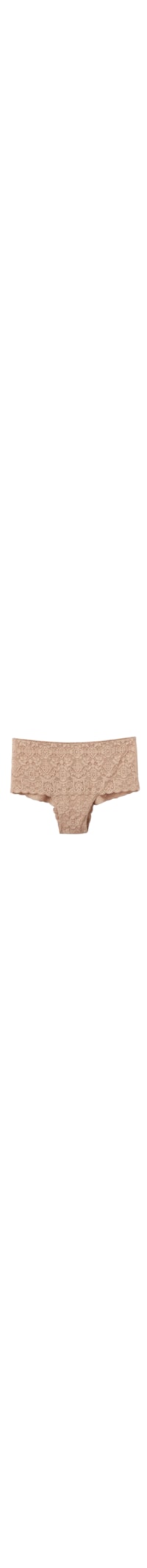 Calcinha Culotte Em Renda - Bege