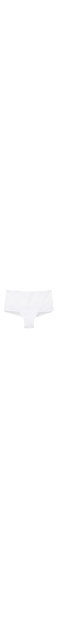 Calcinha Culotte Em Renda - Branco