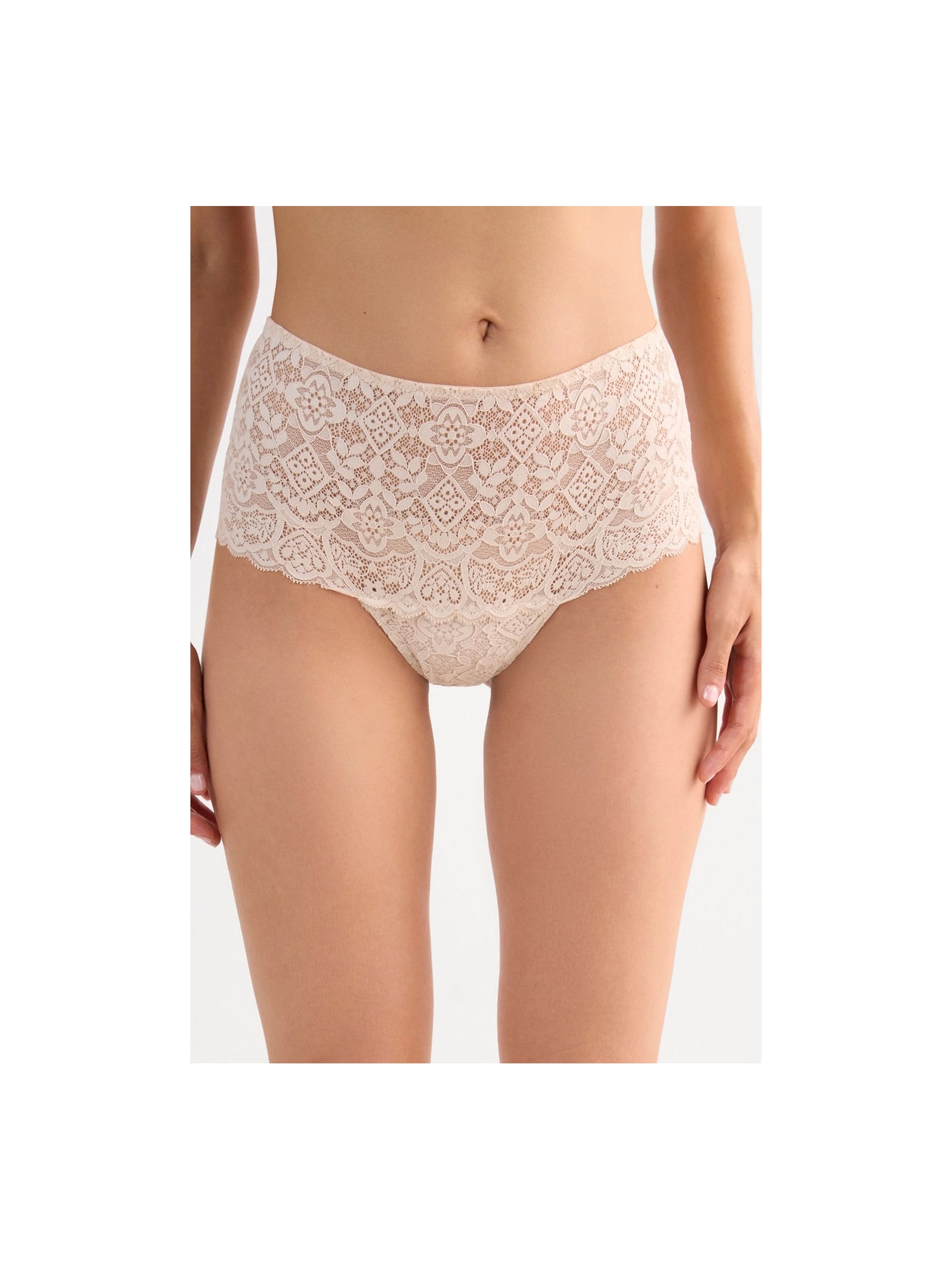 Calcinha Culotte Em Renda Off-White Intimissimi