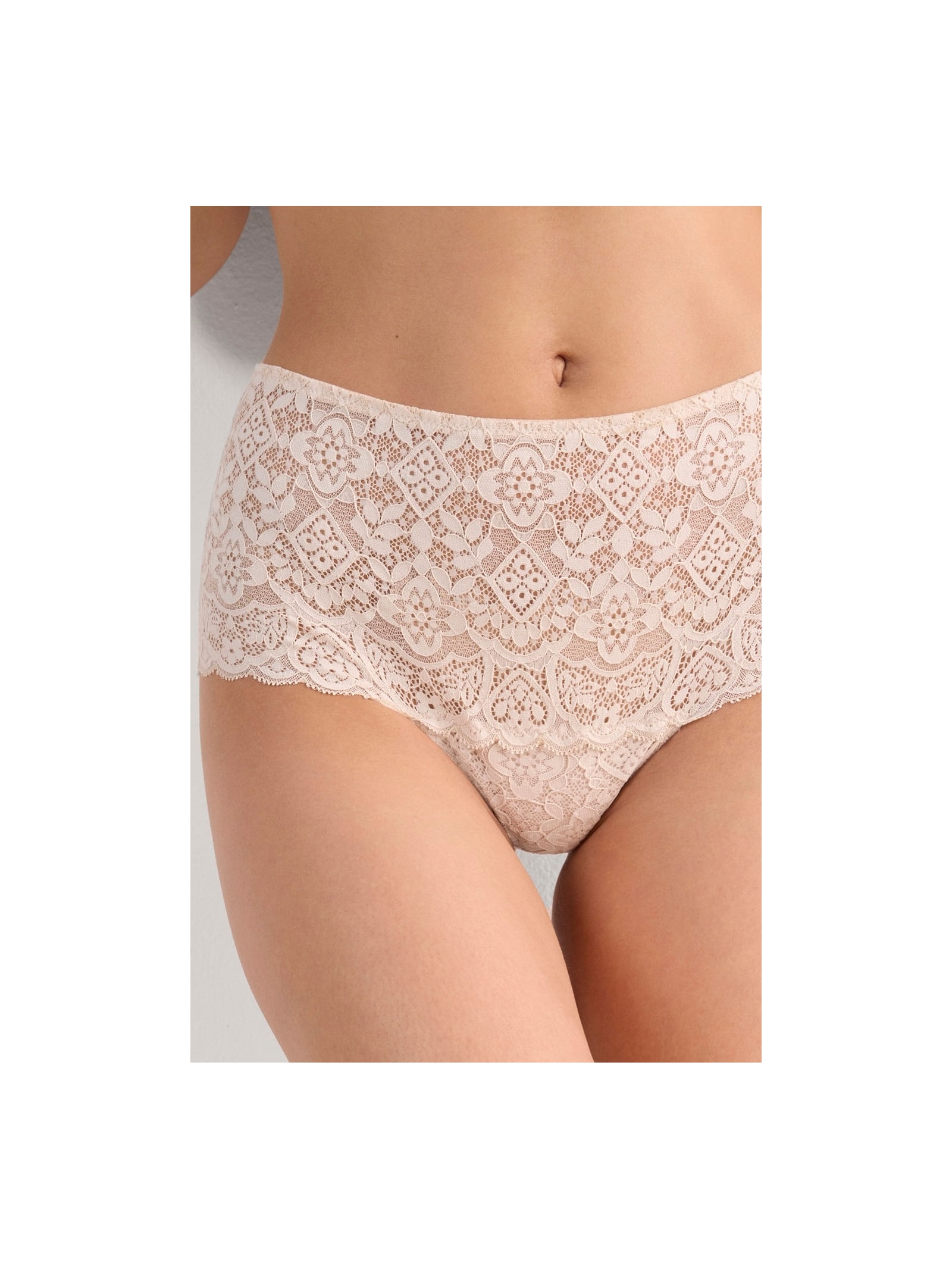 Calcinha Culotte Em Renda Off-White Intimissimi