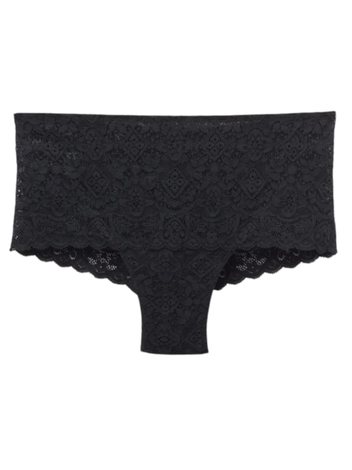 Calcinha Culotte Em Renda – Preto