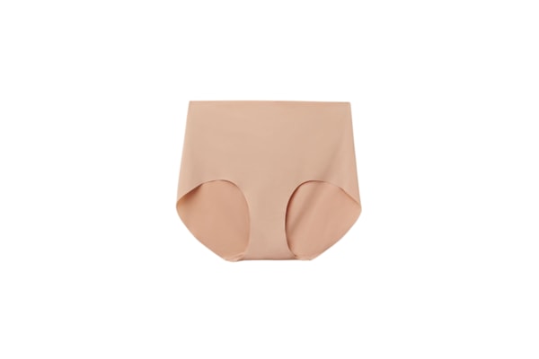 Calcinha Culotte Sem Costuras Em Microfibra - Bege