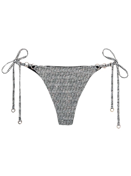 Calcinha De Biquíni Brasileira Black Dots – Preto