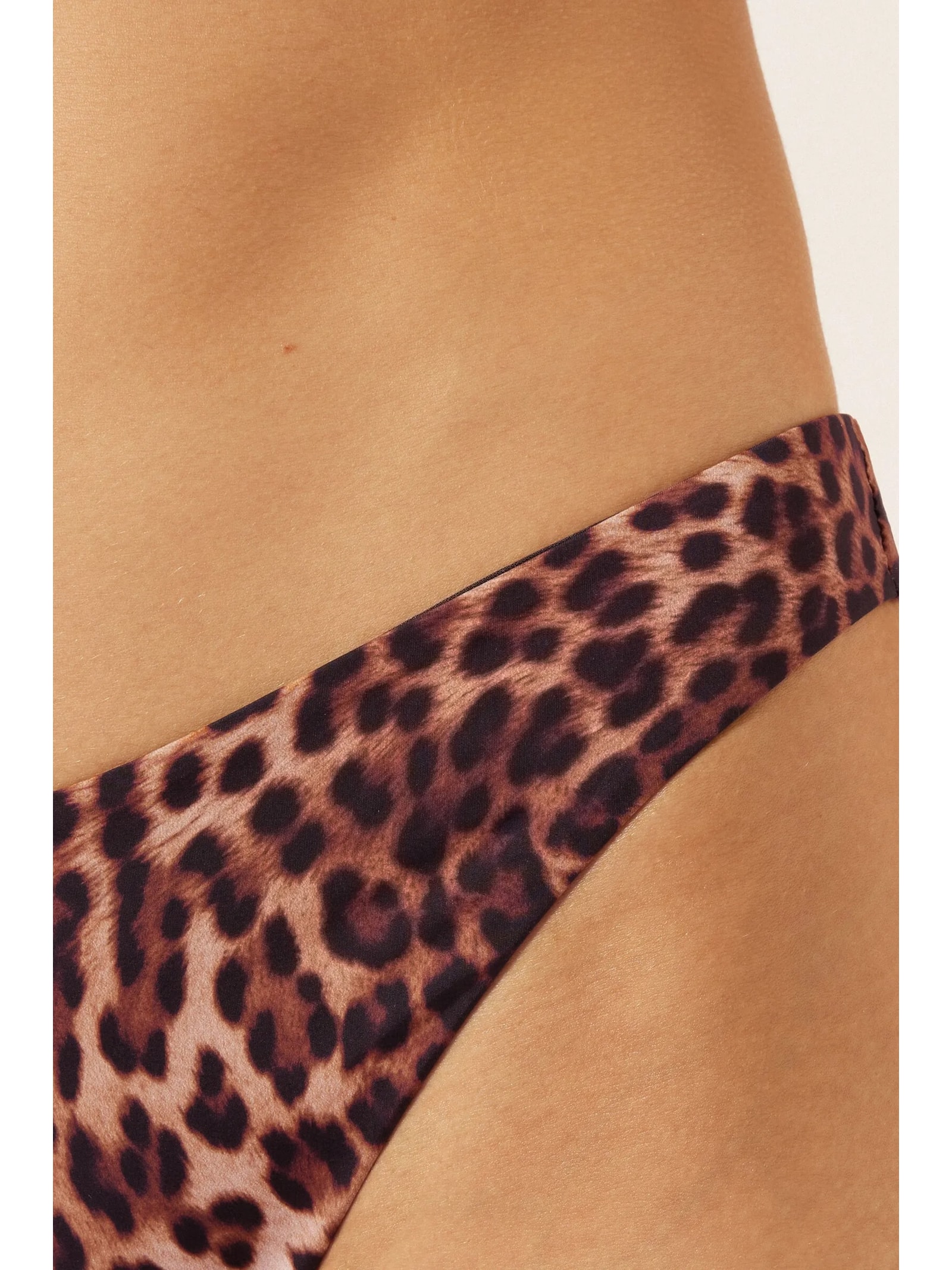 Calcinha De Biquíni Brasileira Brown Animalier Marrom Calzedonia