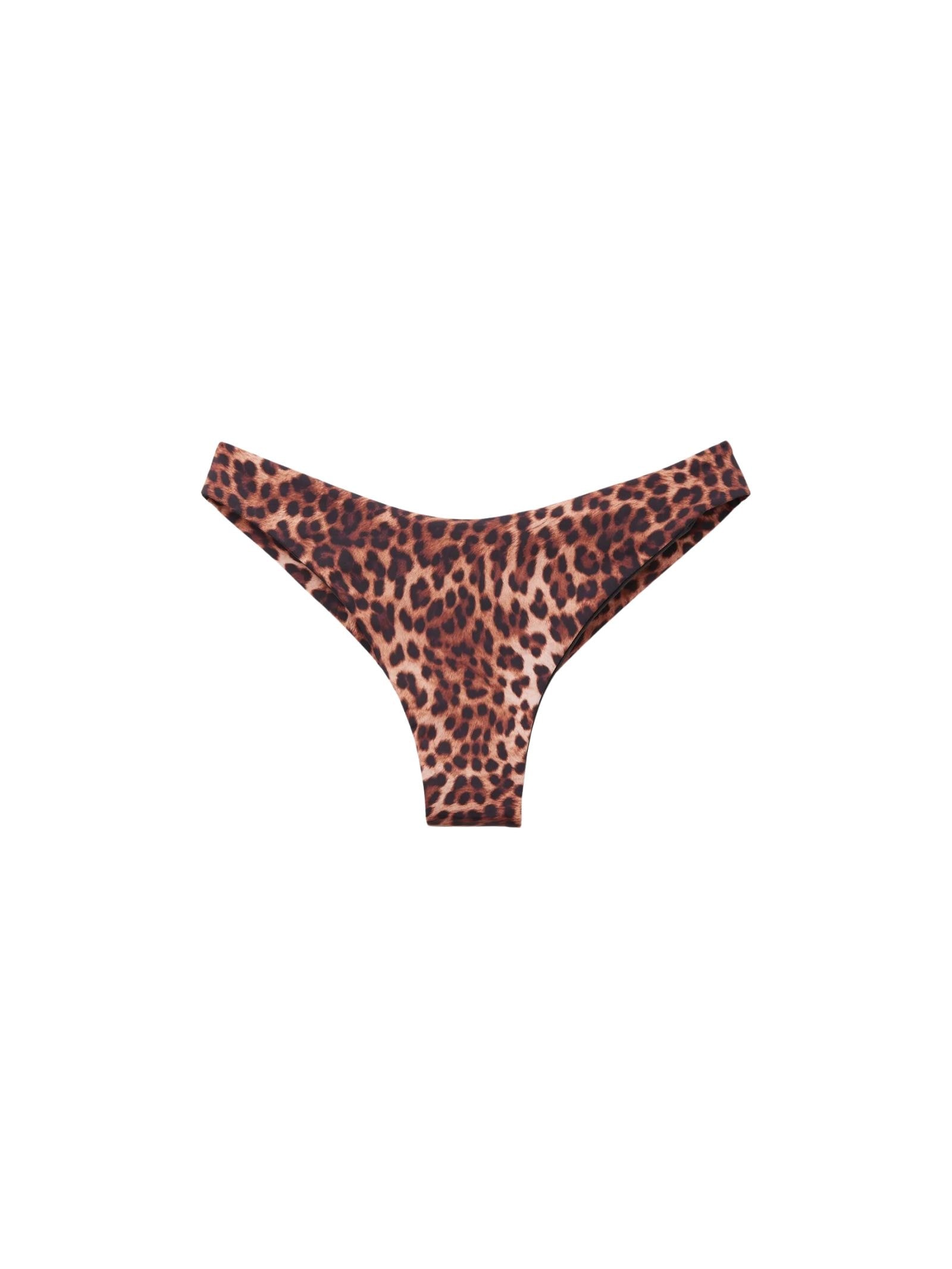 Calcinha De Biquíni Brasileira Brown Animalier Marrom Calzedonia