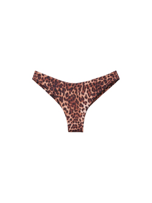 Calcinha De Biquíni Brasileira Brown Animalier – Marrom
