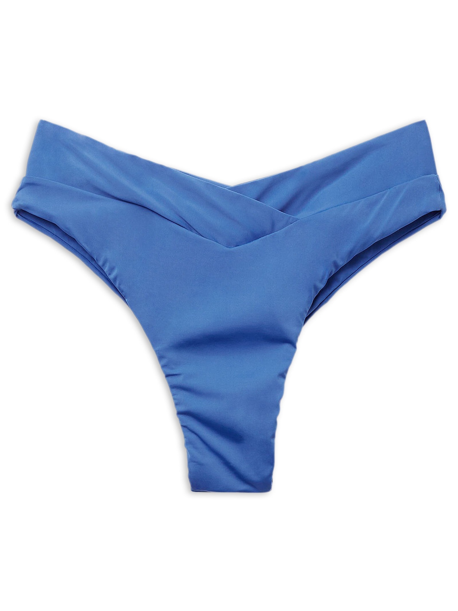 Calcinha De Biquíni Brasileira Cintura Alta Indonésia Azul Calzedonia