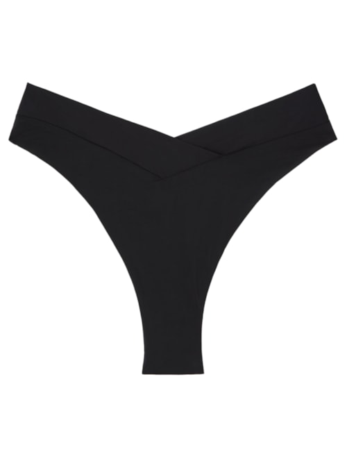 Calcinha De Biquíni Brasileira Cintura Alta Indonésia – Preto