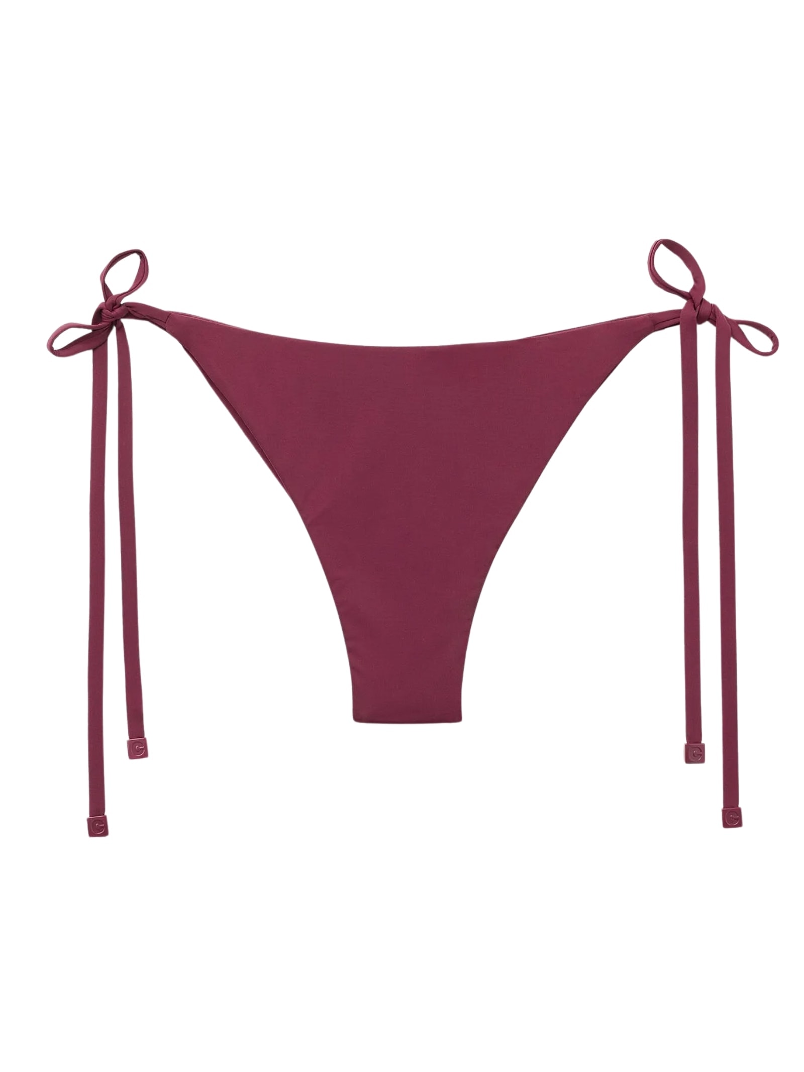 Calcinha De Biquíni Brasileira Com Laços Indonésia Bordô Calzedonia