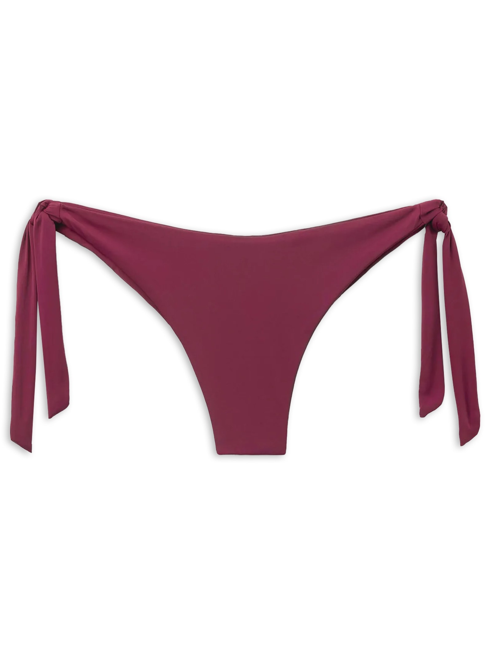Calcinha De Biquíni Brasileira Com Laços Indonésia Bordô Calzedonia