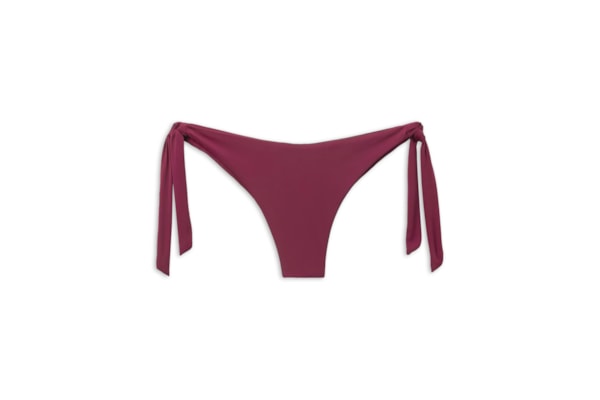 Calcinha De Biquíni Brasileira Com Laços Indonésia - Bordô