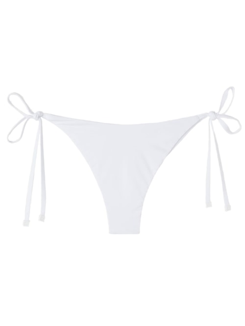 Calcinha De Biquíni Brasileira Com Laços Indonésia - Branco
