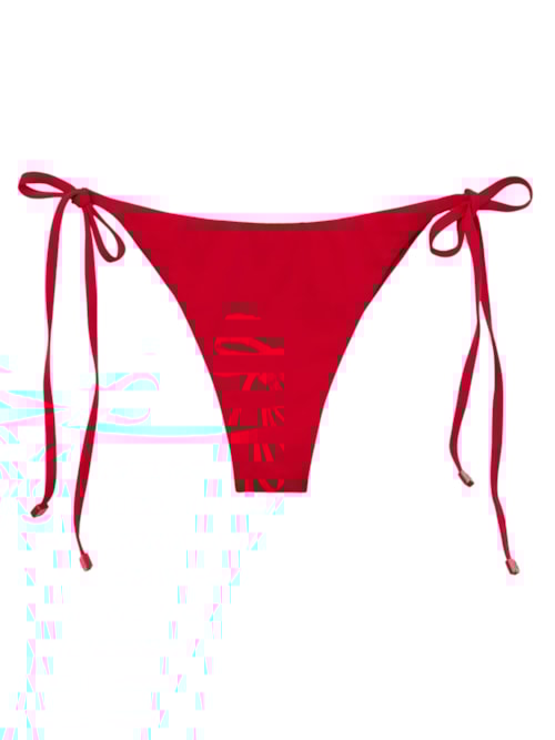 Calcinha De Biquíni Brasileira Com Laços Indonésia – Vermelho