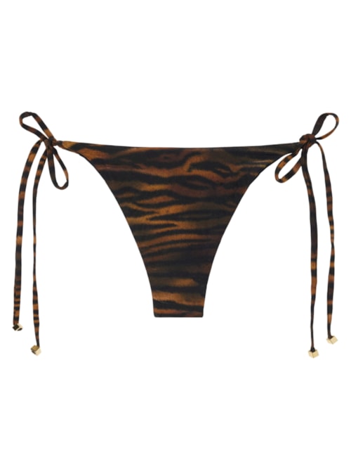 Calcinha De Biquíni Brasileira Com Laços Mombasa – Marrom