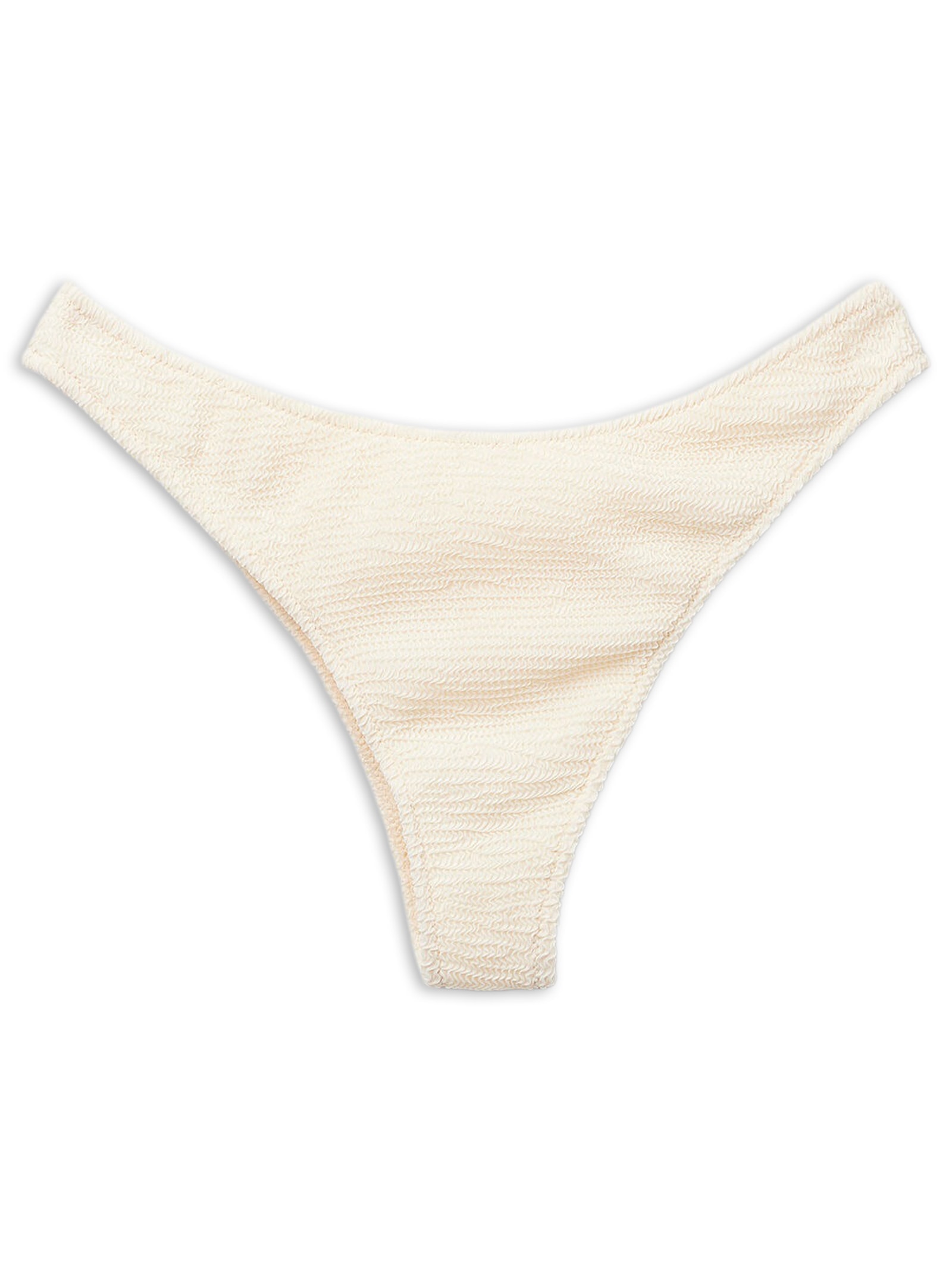 Calcinha De Biquíni Brasileira Crinkle Waves Branco Calzedonia