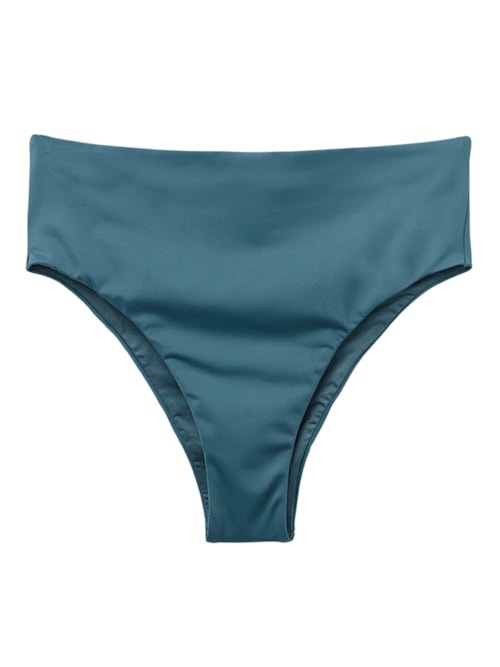 Calcinha De Biquíni Brasileira De Cintura Alta Scultura – Azul